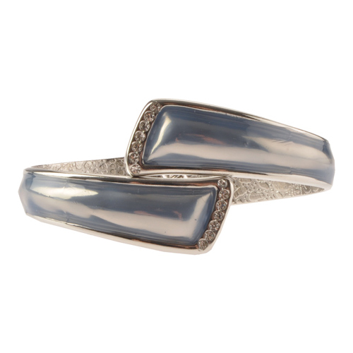 FUMI Colors - Silver with Clear Crystals