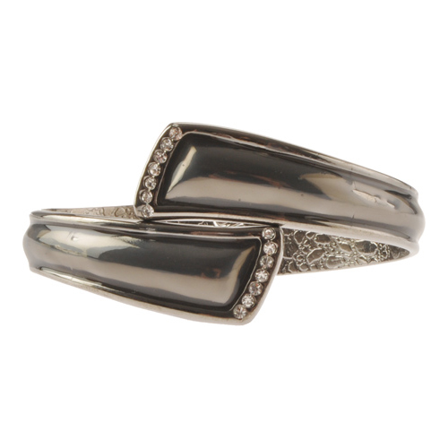 FUMI Colors - Pewter with Clear Crystals