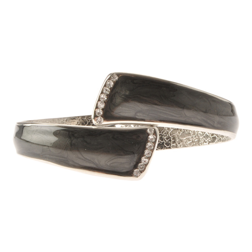 FUMI Colors - Black & Silver with Clear Crystals