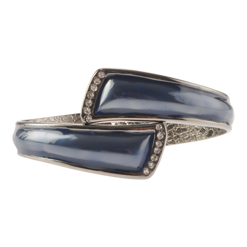 FUMI Colors - Blue & Pewter with Clear Crystals